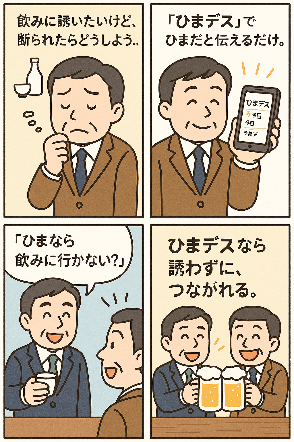 ひまデス紹介イラスト